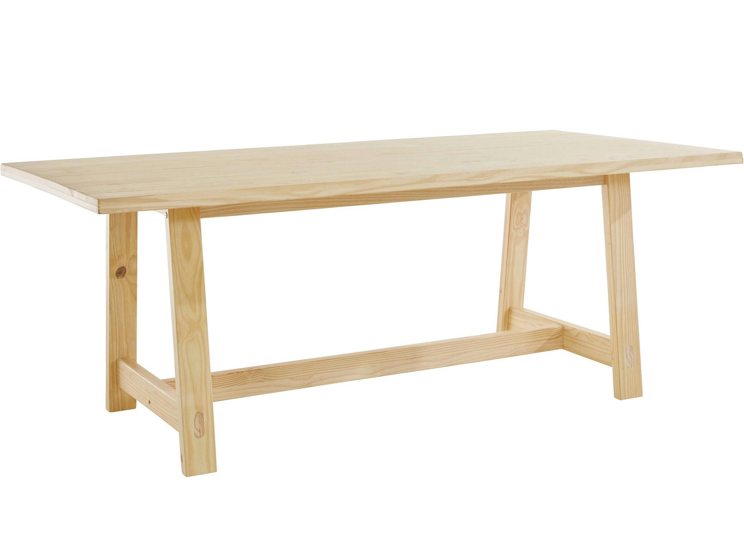 DERBY - Table à manger 200x100 cm 8 personnes en Pin Naturel