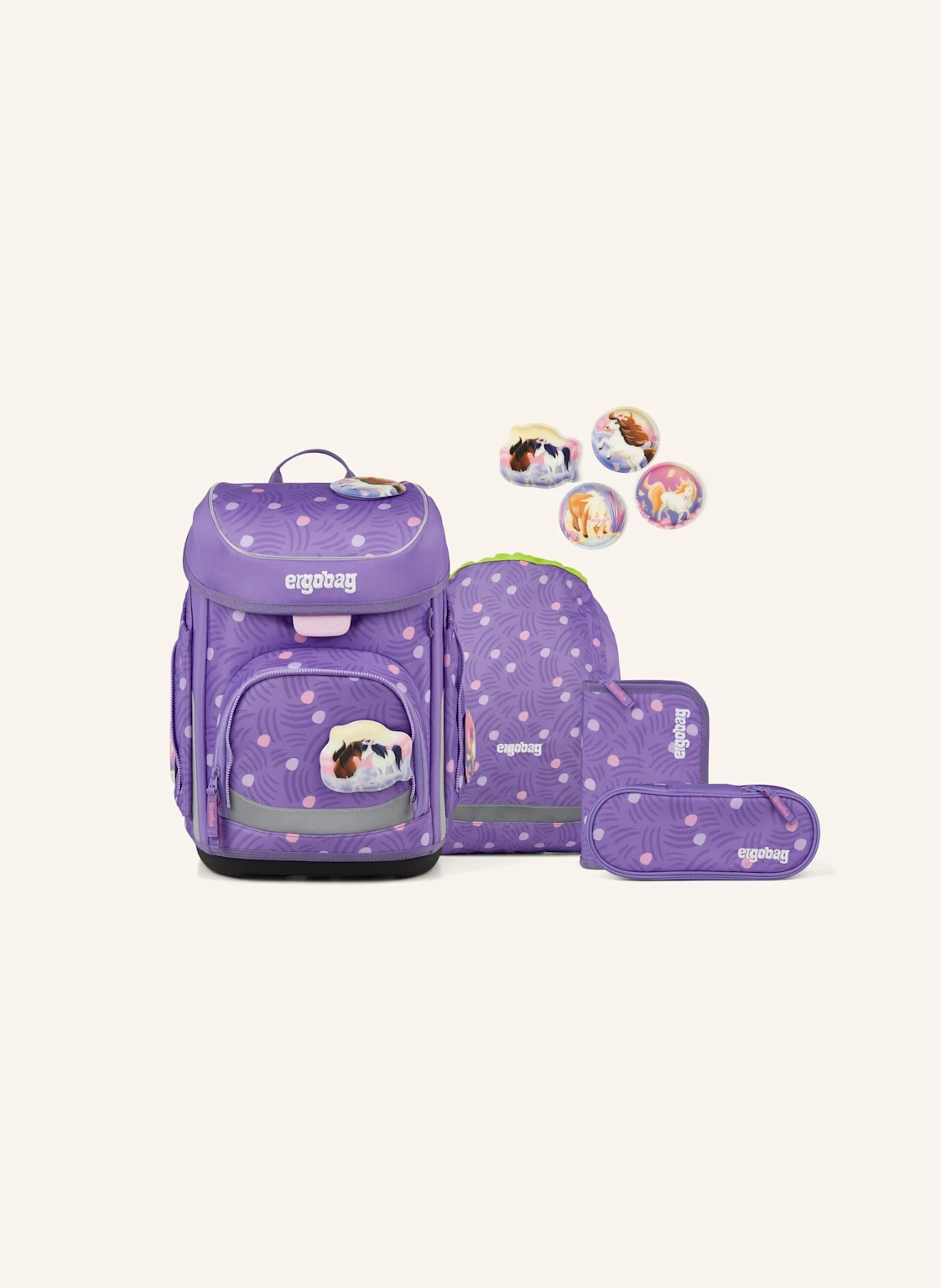 ergobag Schulranzen-Set CUBO SET