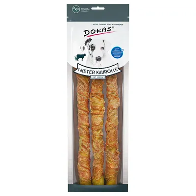 Dokas Dog Treats 1 Metre Chewing Roll