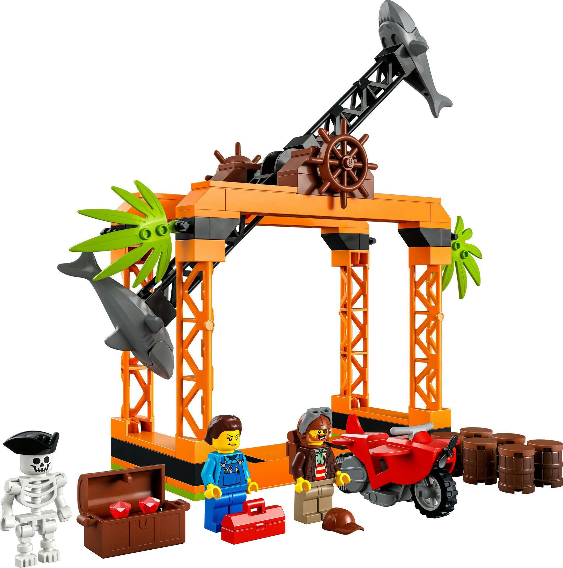 LEGO® 60342 City The Shark Attack Stunt Challenge Playset, Ages 5+