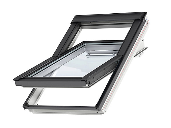 Fenêtre de toit à rotation VELUX Tout Confort Whitefinish - bois peint en blanc L. 78 x H. 98 cm (GGL 2057 MK04)