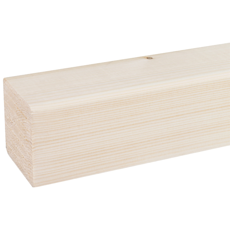 Chevron en sapin raboté 240 x 6,9 x 6,9 cm