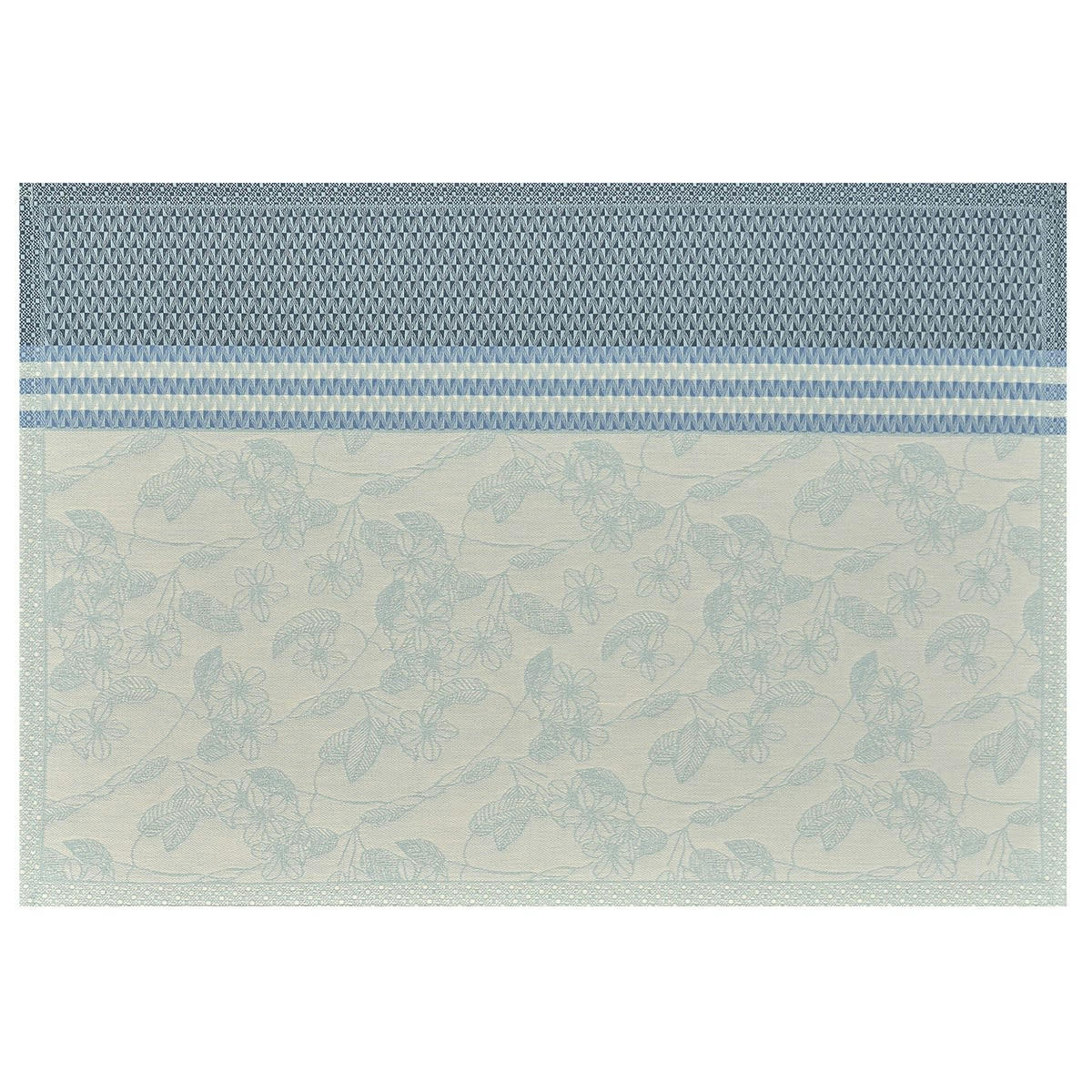 ESSENTIEL GRAVURE - Set de table en coton ciel 50 x 36