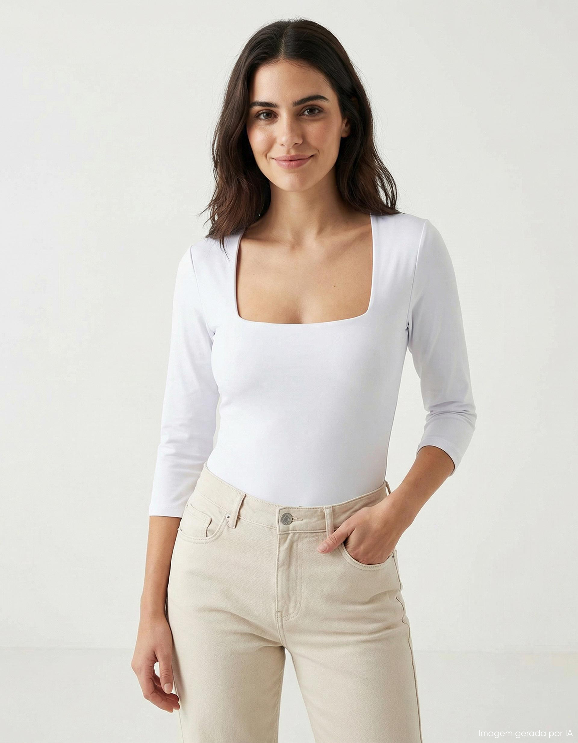Body, Mulher, Branco
