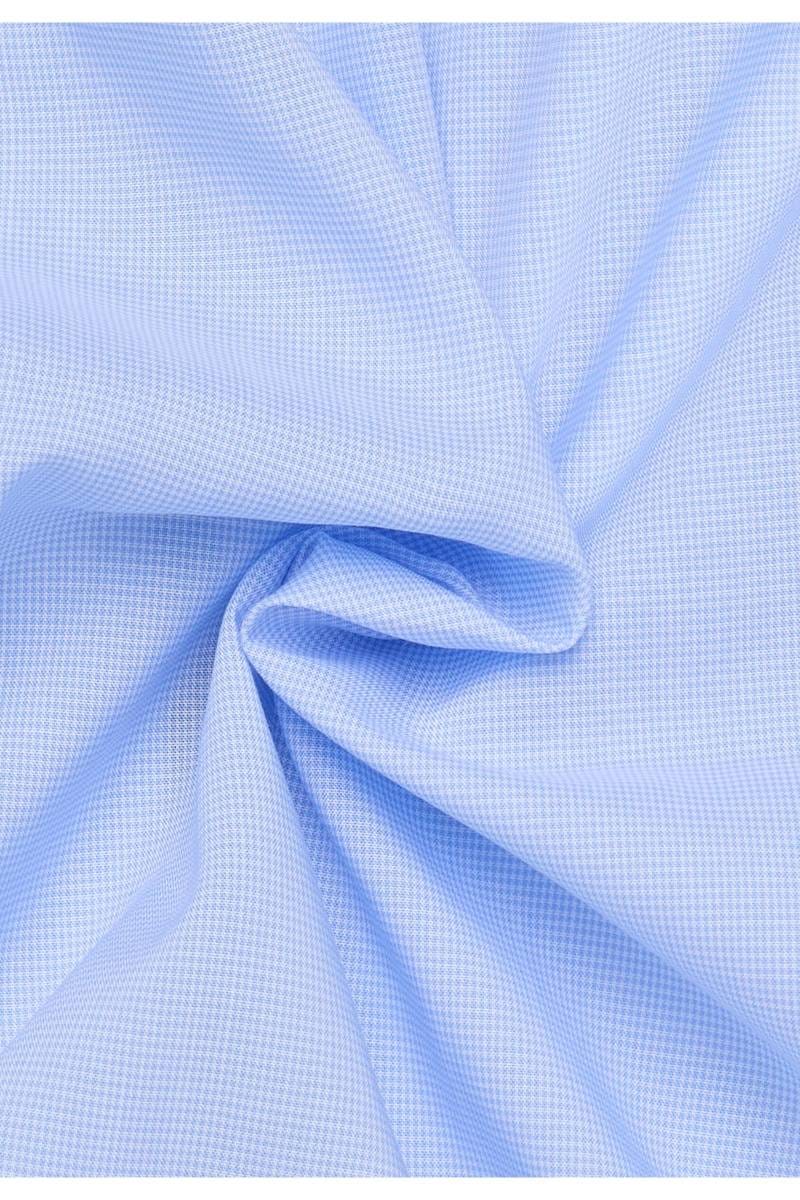 ETERNA Comfort Fit Tencel Hemd mittelblau, Strukturiert