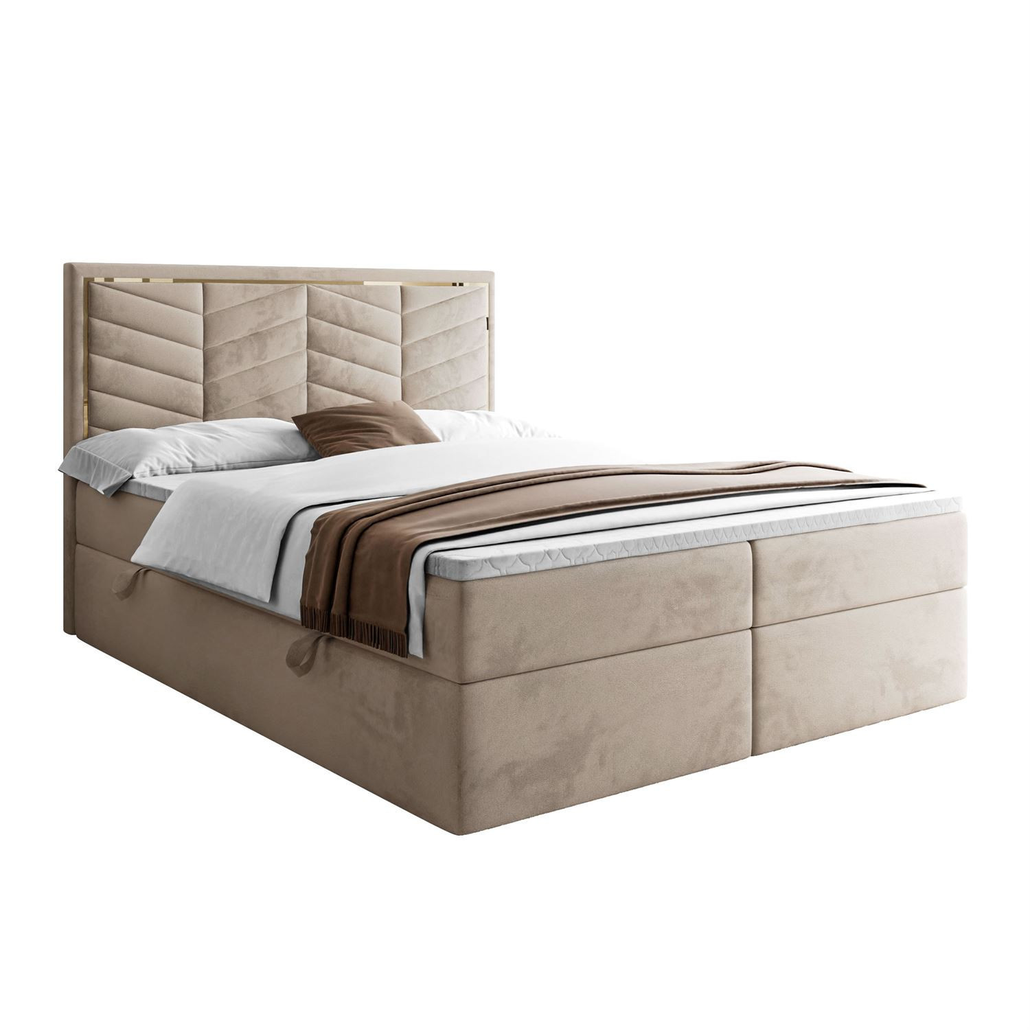 Łoże kontynentalne AURORA 140x200 Royal Velvet 170