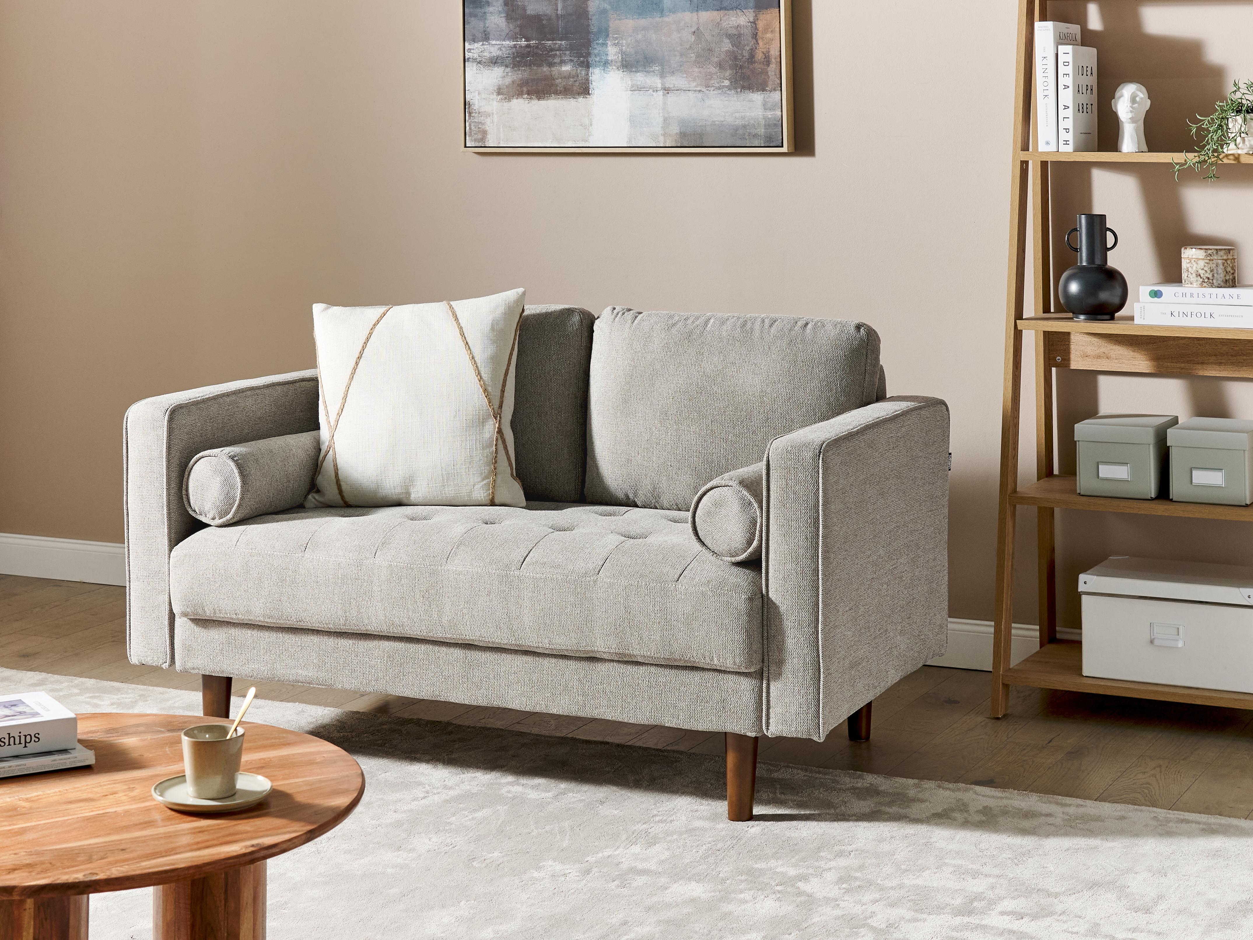 Sofa 2 Seater NURMO Fabric Taupe