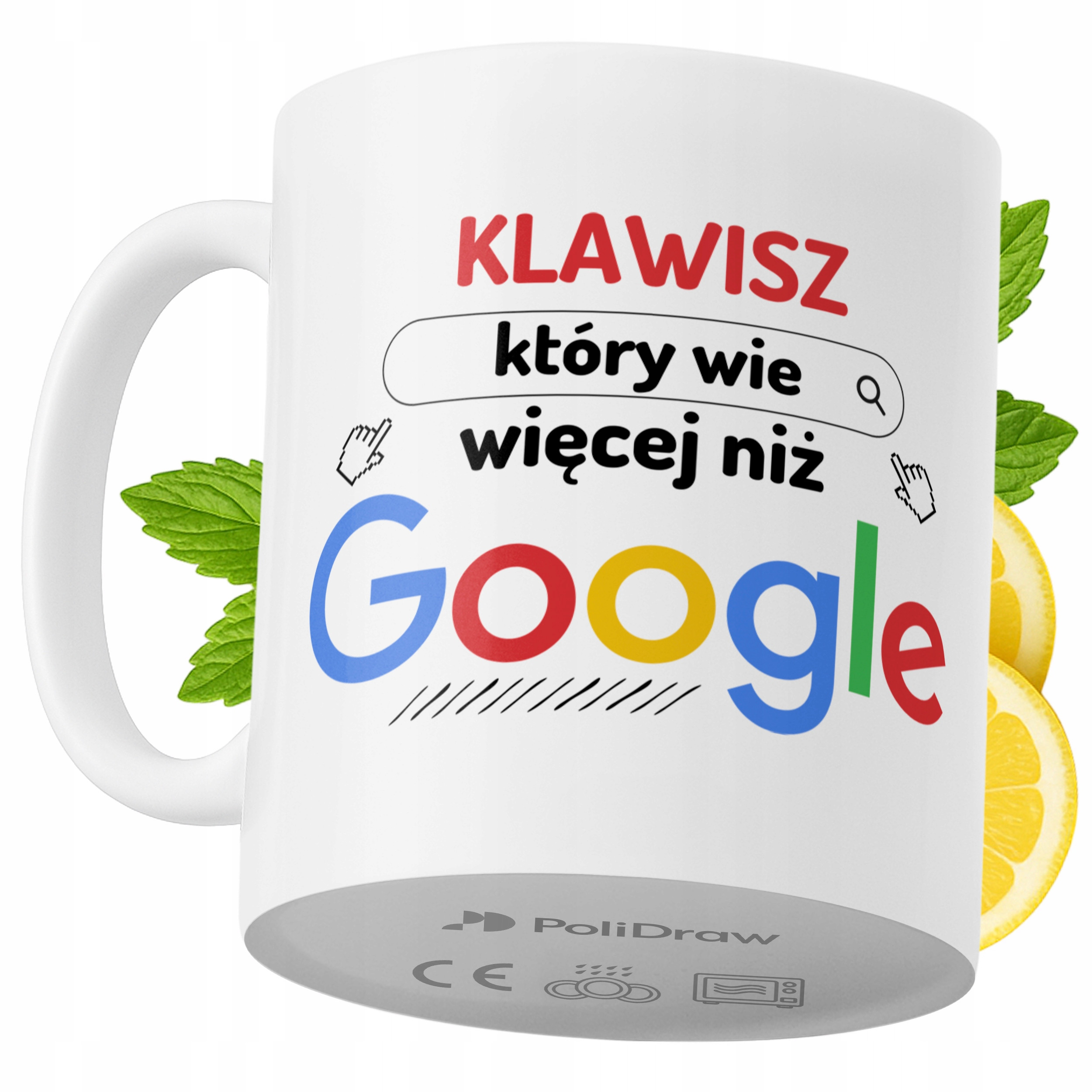 Kubek Dla Klawisza na Prezent z Nadrukiem ze Zdjęciem 330 ml PoliDraw