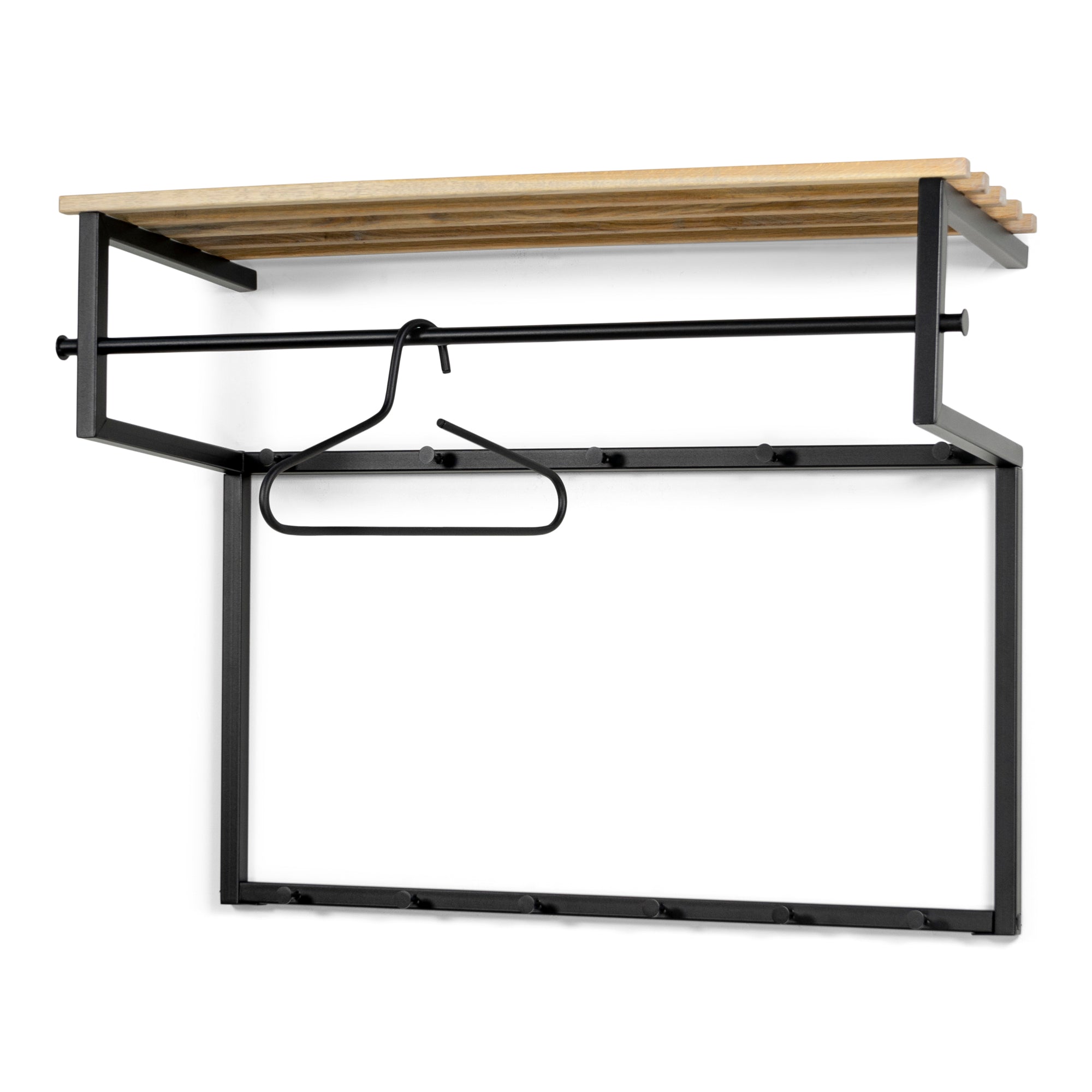 Spinder Design RIZZOLI XL (100 cm) Wandkapstok - Zwart   Eiken