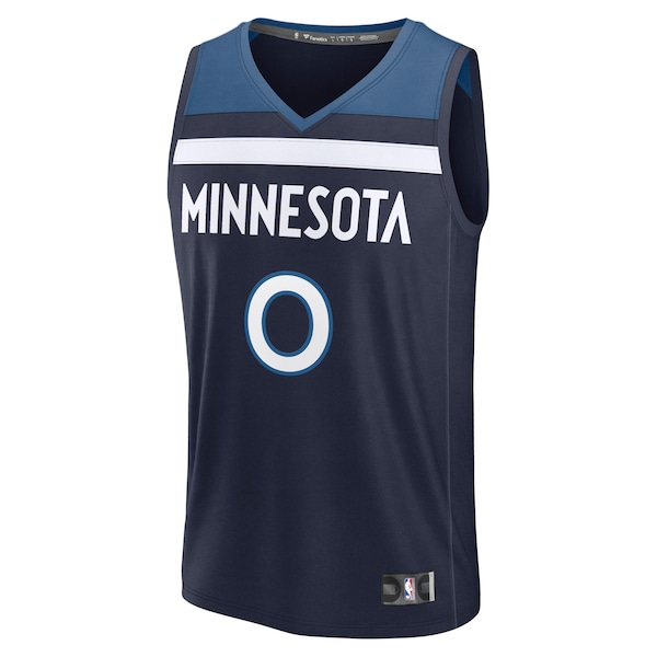 Donte DiVincenzo Minnesota Timberwolves  Fast Break Replica Player Jersey - Icon Edition - Navy