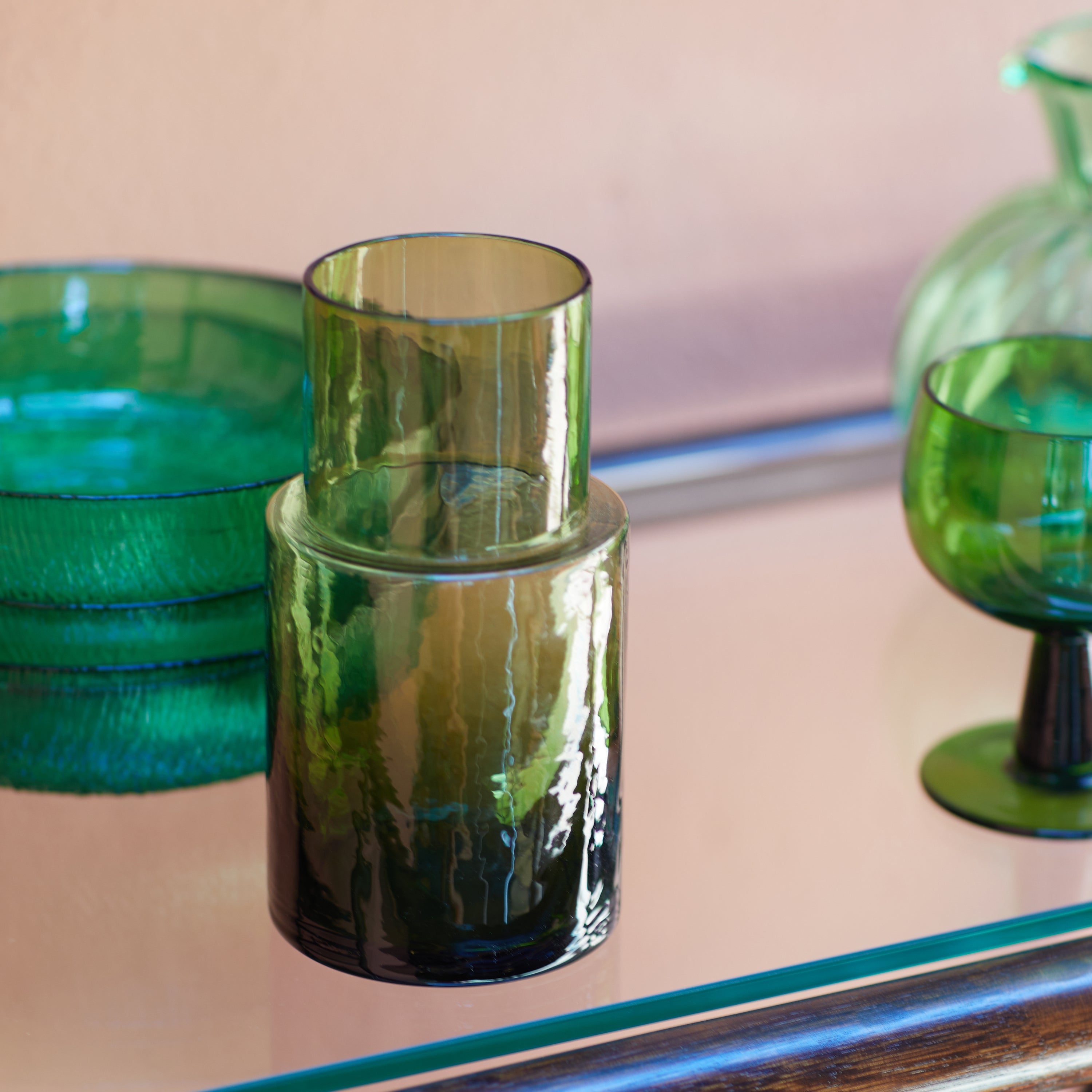 HKliving Tube Karaf - Olive