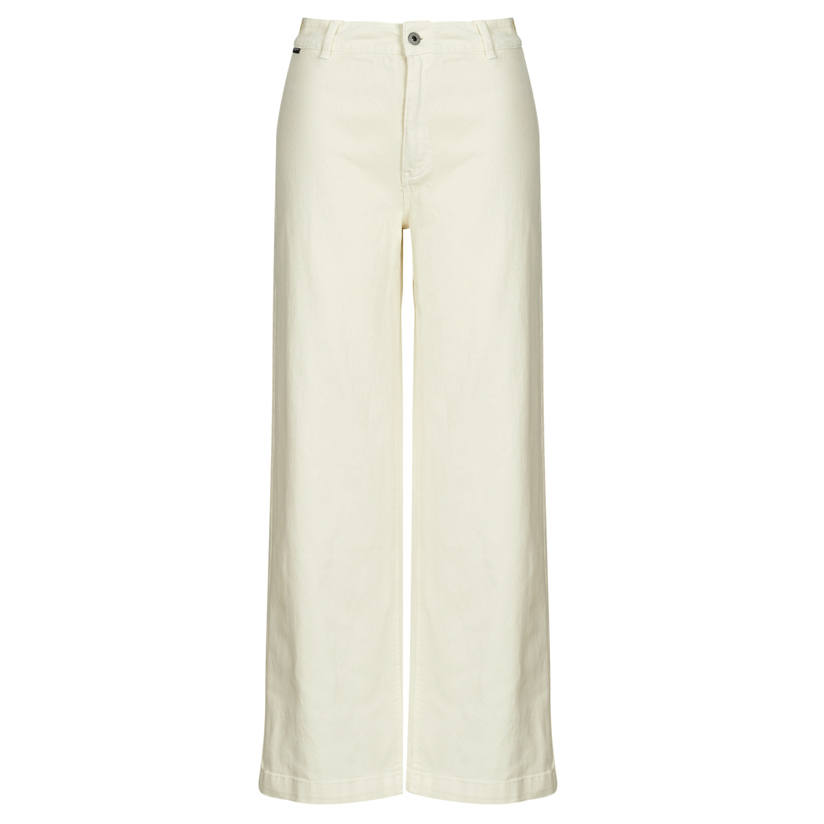 Pepe jeans - HIGH RISE WIDE CROP TANIA - Ecru