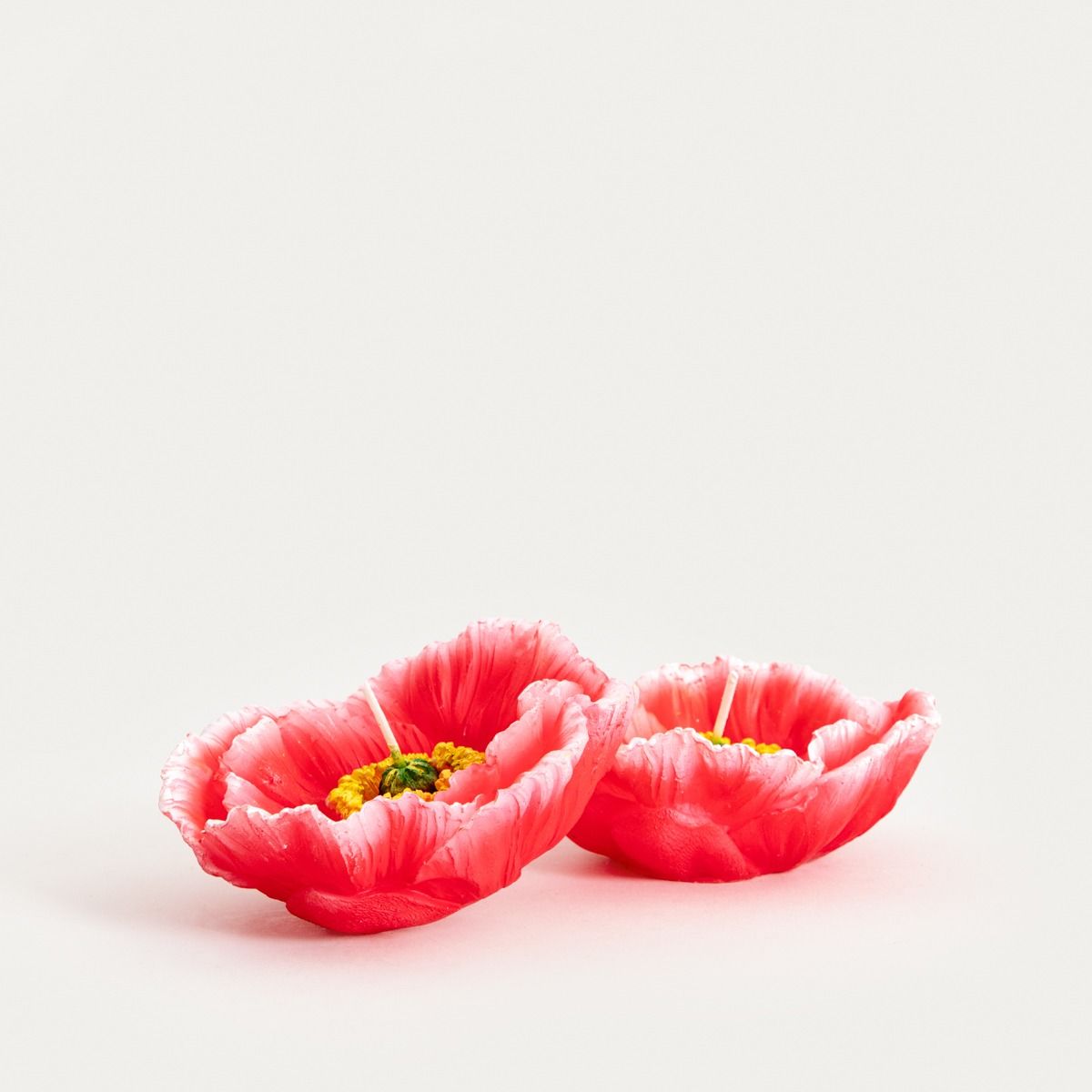 Zestaw świec MEADOW FLOWERS różowy kwiat 2 szt.