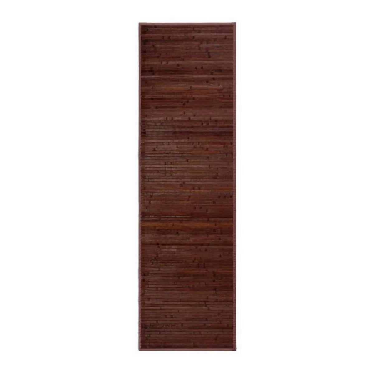 - Tapis de couloir bambou couleur chocolat 60x200cm