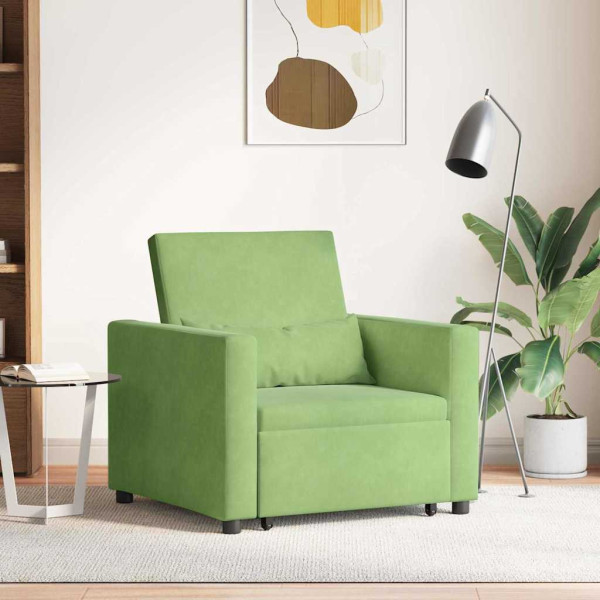 Fotel Rozkładany z Funkcją Spania Do Salonu Pokoju 90 x 165 x 87 cm Aksamit