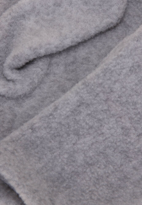 Womens Grey Plain Fleece Gloves