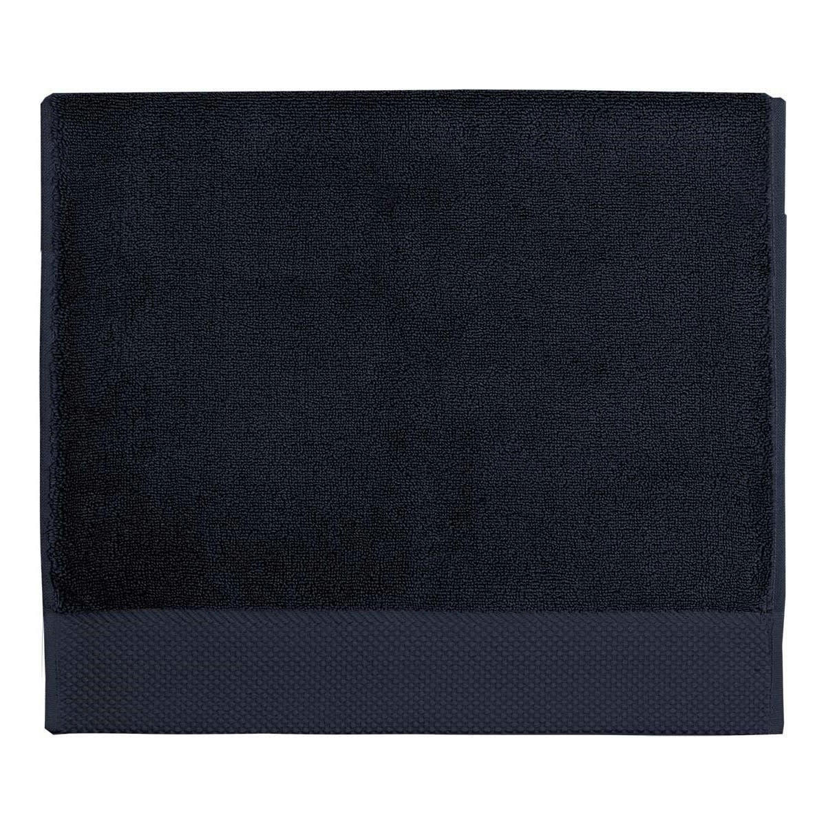 SENSOFT - 3 grandes serviettes d'invité zéro twist 560g bleu nuit 40x60 cm