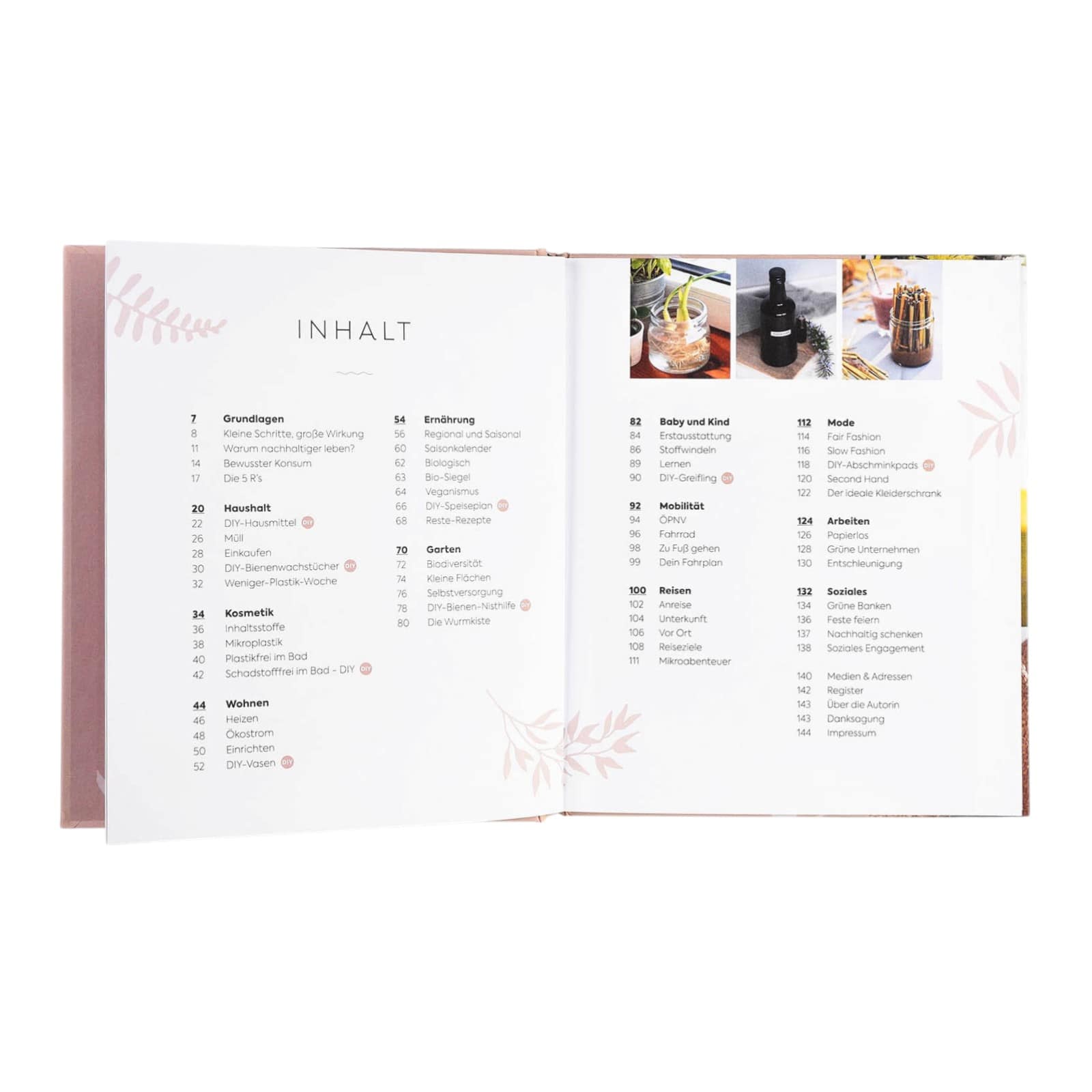 Buch Einfach nachhaltig leben Beige,L 235 x B 200 mm