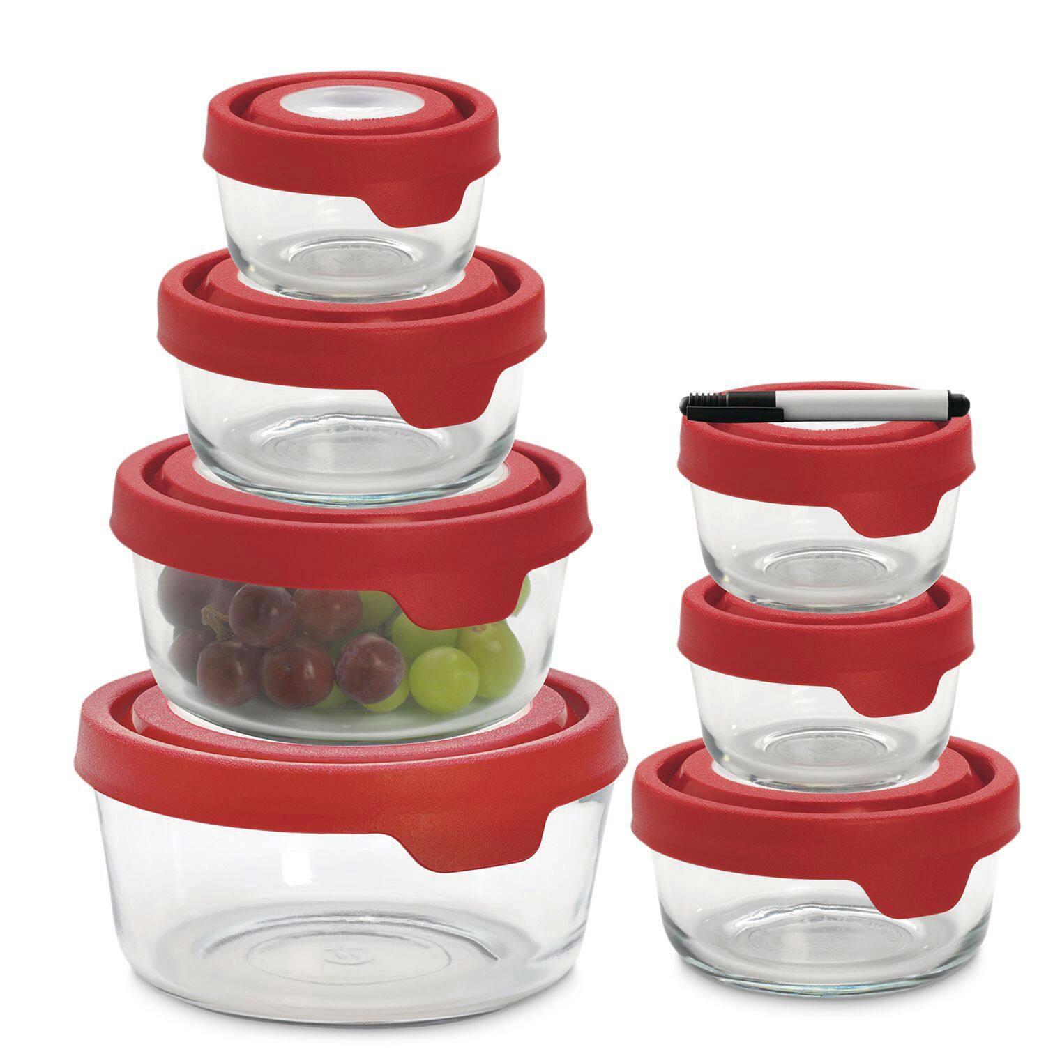 Anchor Hocking Premium True Seal Storage Set, Assorted Sizes, 15-pc