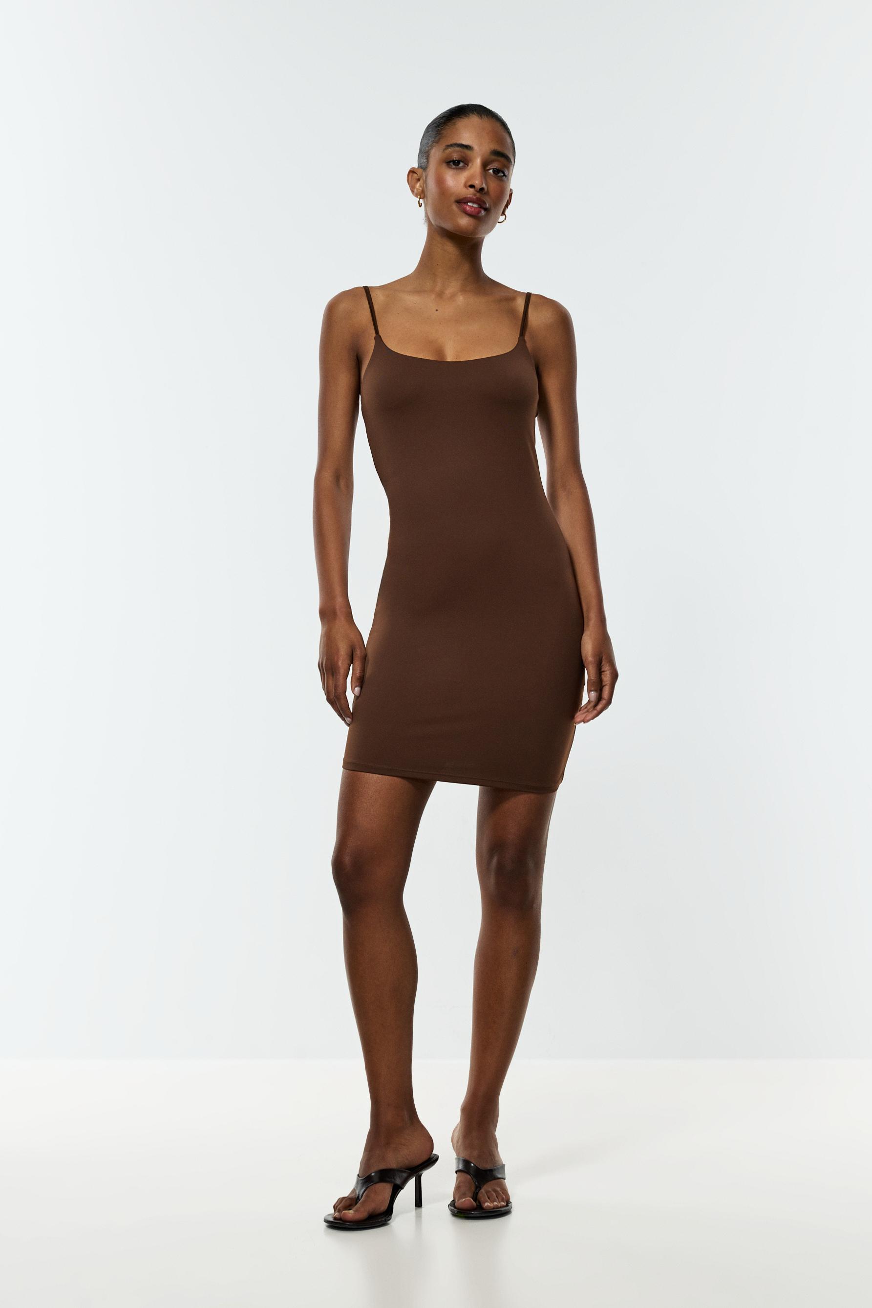 Vestido corto poliamida