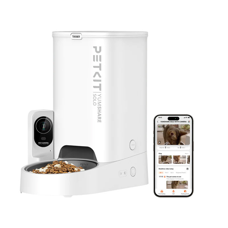 Distributeur de croquettes connecté YumShare Solo avec caméra PETKIT