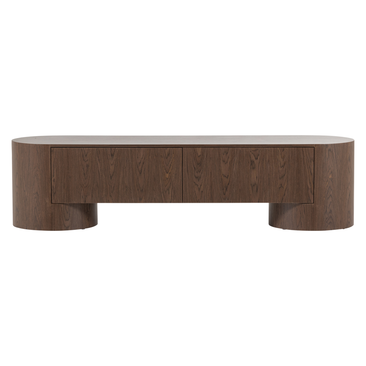 WOOOD tv meubel 200 cm Velari - Hout Fineer - Bruin - 50x200x50