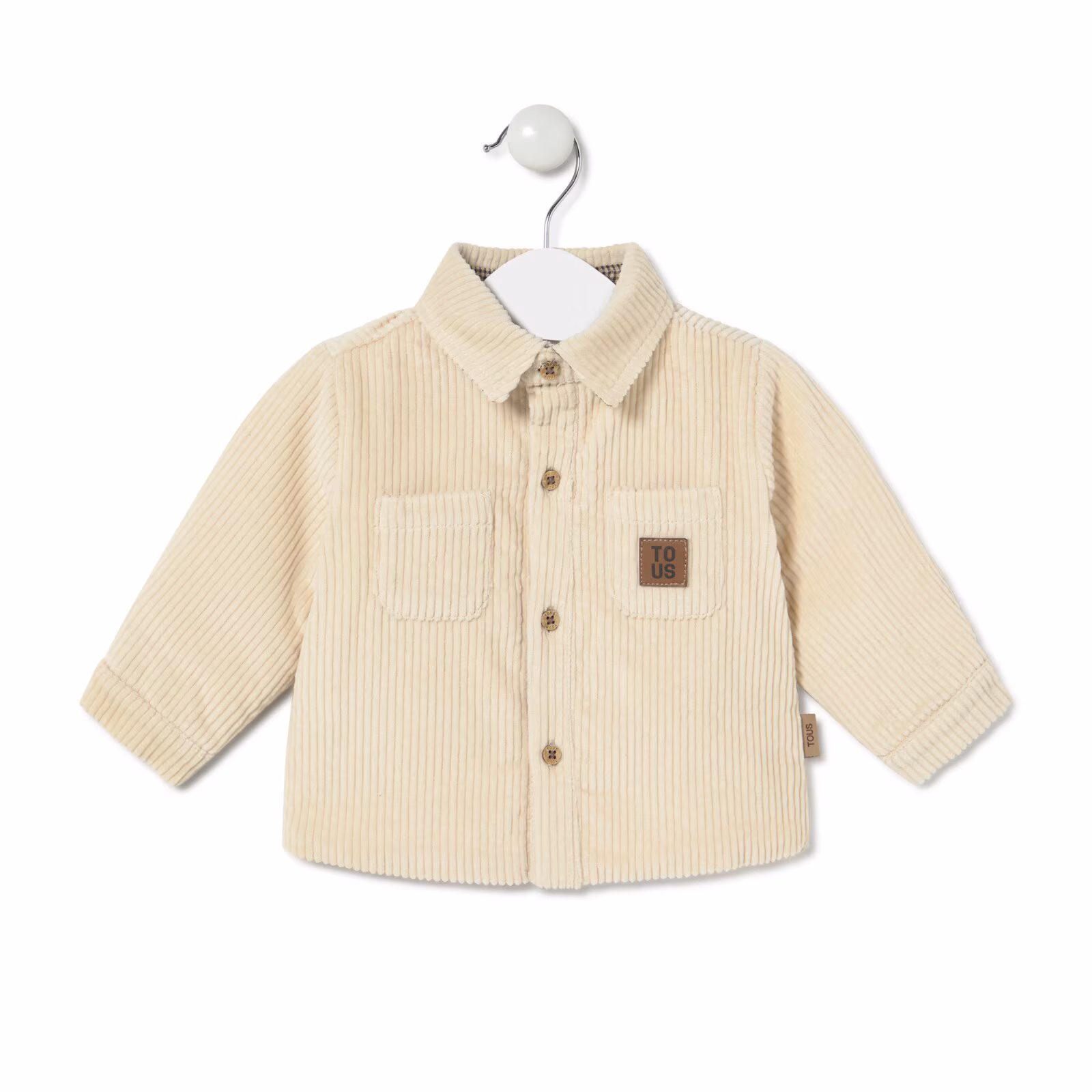Camisa de pana Brown crudo