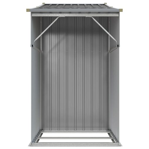 NNEVL Garden Shed Grey 277x93x179 cm Galvanised Steel
