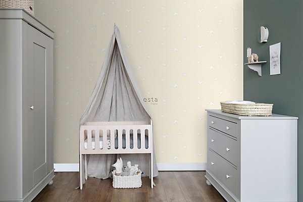 ESTAhome papier peint ours beige 53 cm x 10.05 m