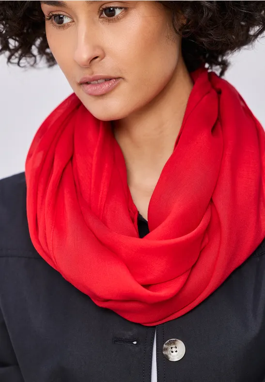 Loop-Schal in Unifarbe aus Viskose