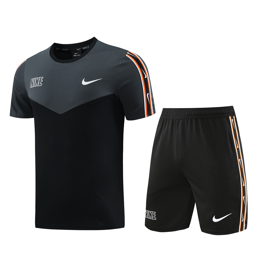 Nike Short Sleeve Training Jersey Set-ND03- Black/Grey