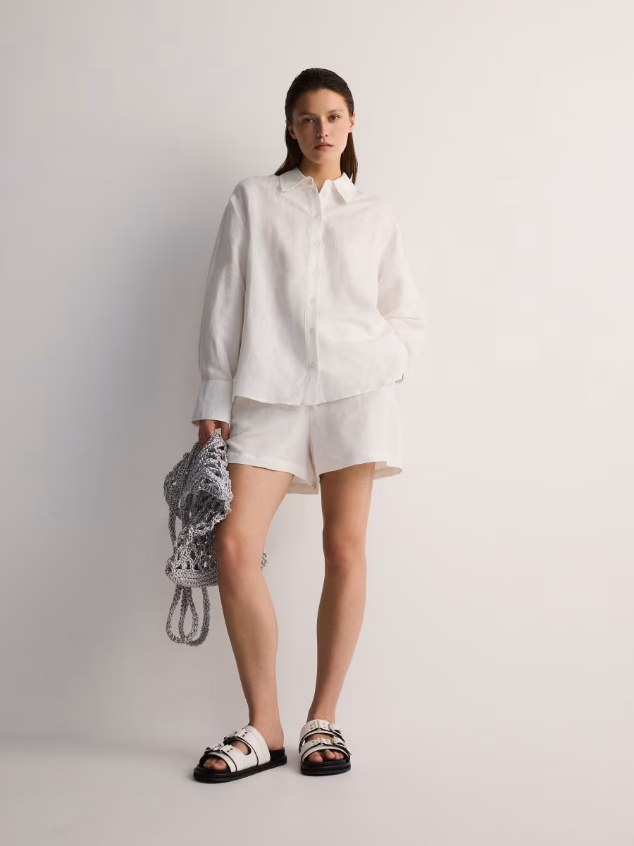 Linen Blend Shorts