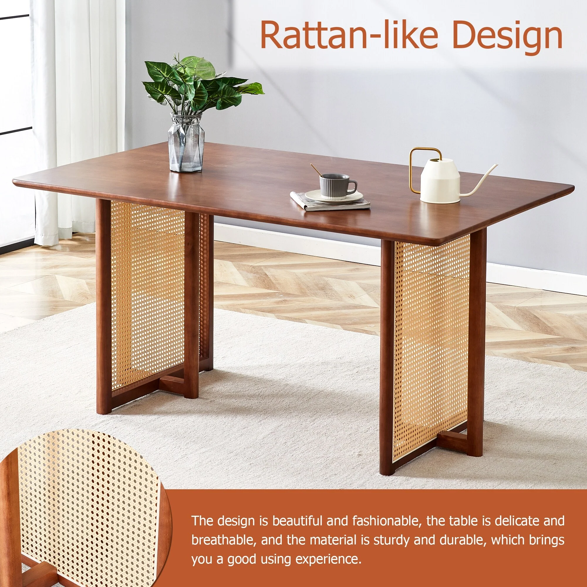 Chinese Country Retro Solid Wood Dining Table