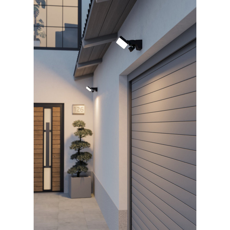 Projecteur extérieur LED Epifano noir 8000 lm 50 W EGLO