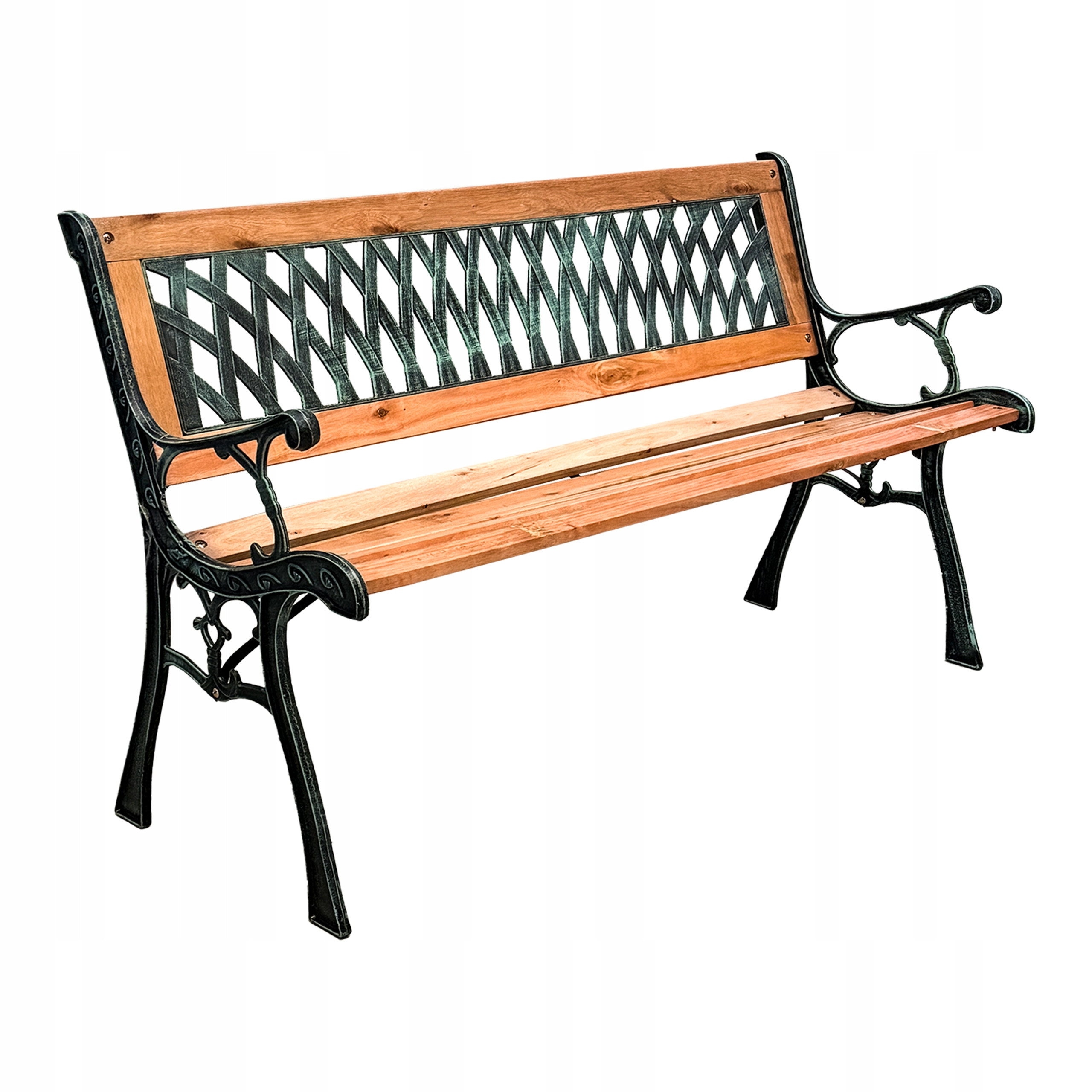 Ławka ogrodowa drewniana taras patio 126x52x73,50 cm