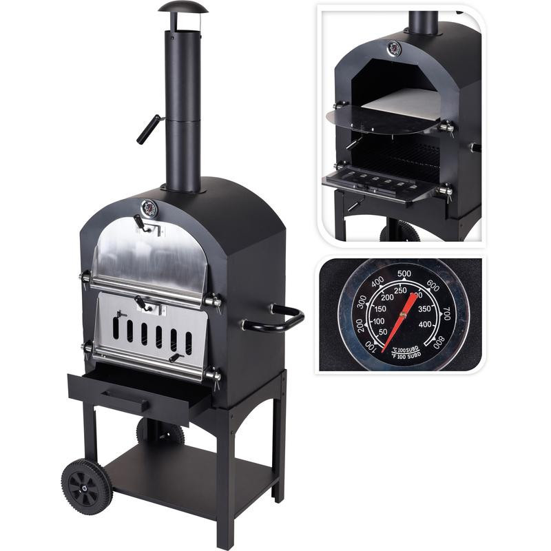 Barbecue au charbon pour pizza