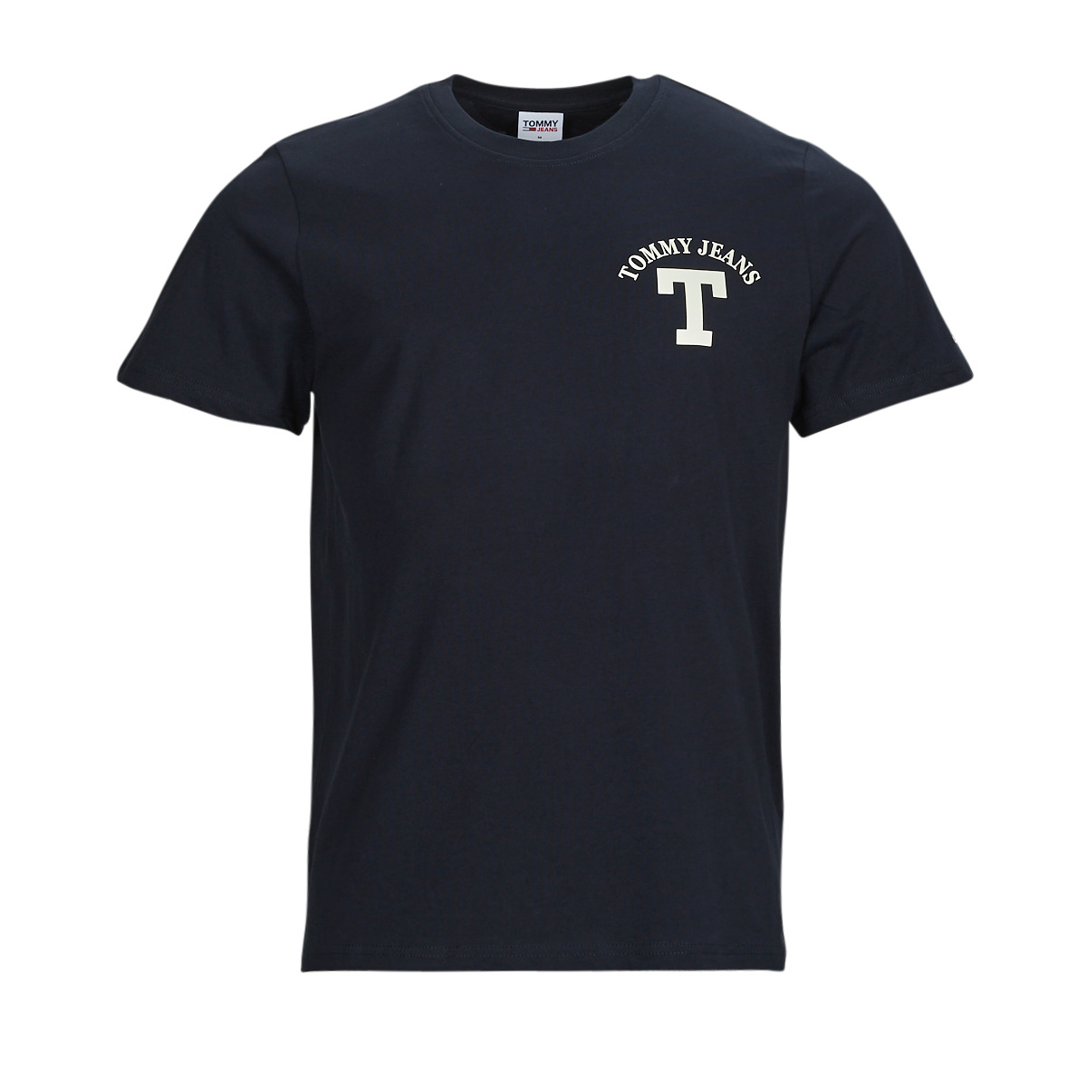 Tommy Jeans - TJM REG CURVED LETTERMAN TEE - Marine