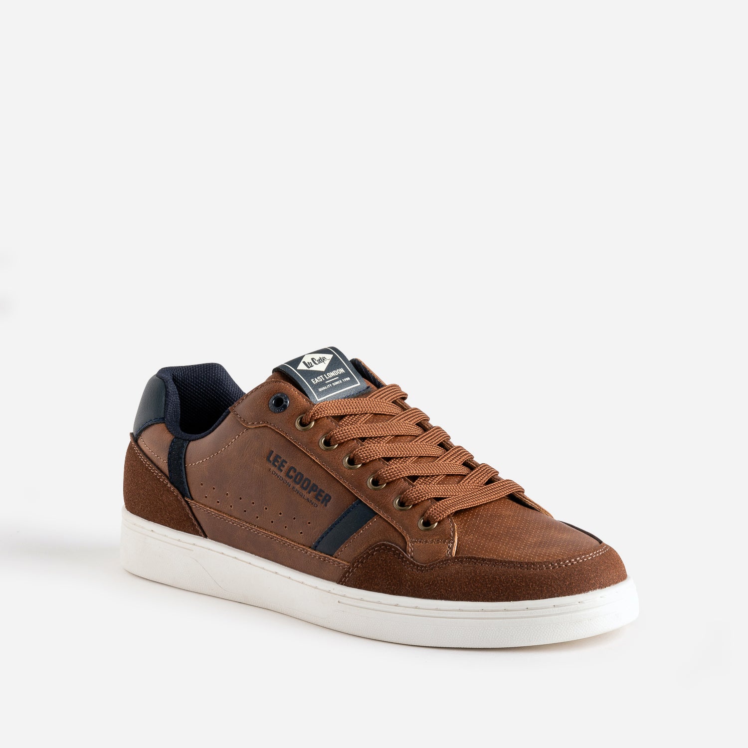 Tennis LEE COOPER cognac et marine