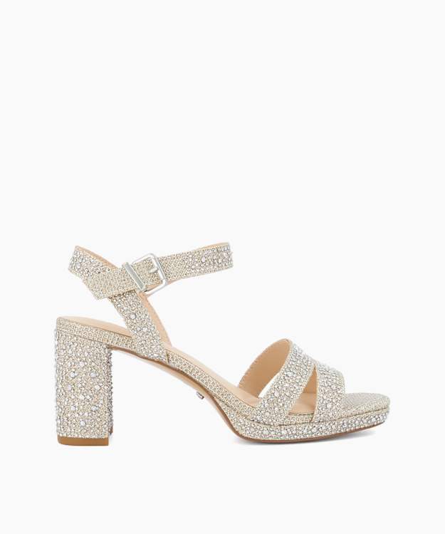 Manifesting Gold - Block Heel Sandals