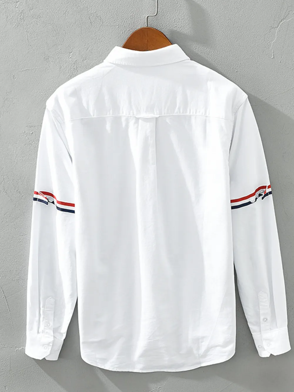 Men's Plus Size Long Sleeve Button-Up Shirt