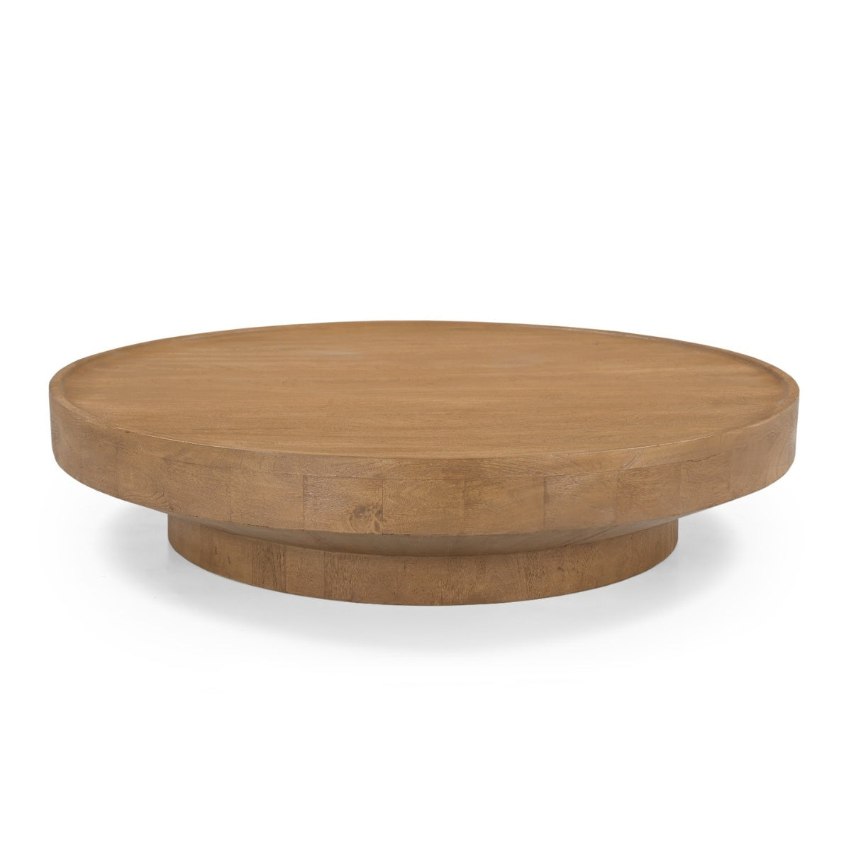 DÉJA Living Salontafel Gabriel - Rond Naturel Hout - 115x115x25cm