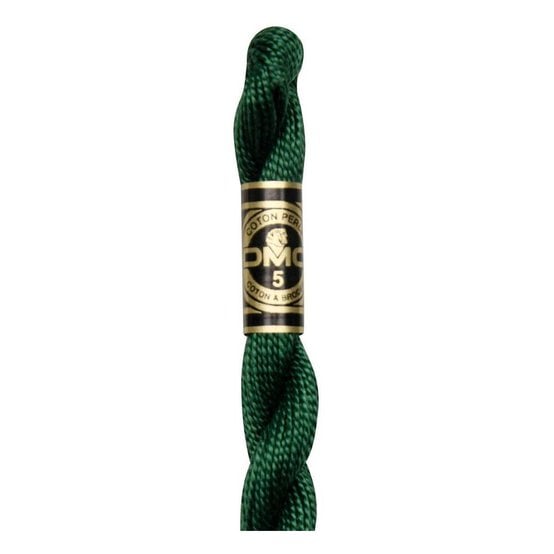 DMC Green Pearl Cotton Thread Size 5 25m (319)
