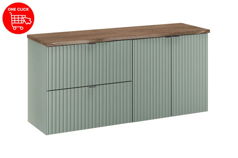 Szafka pod Umywalkę Line Reed Green 120cm z Blatem