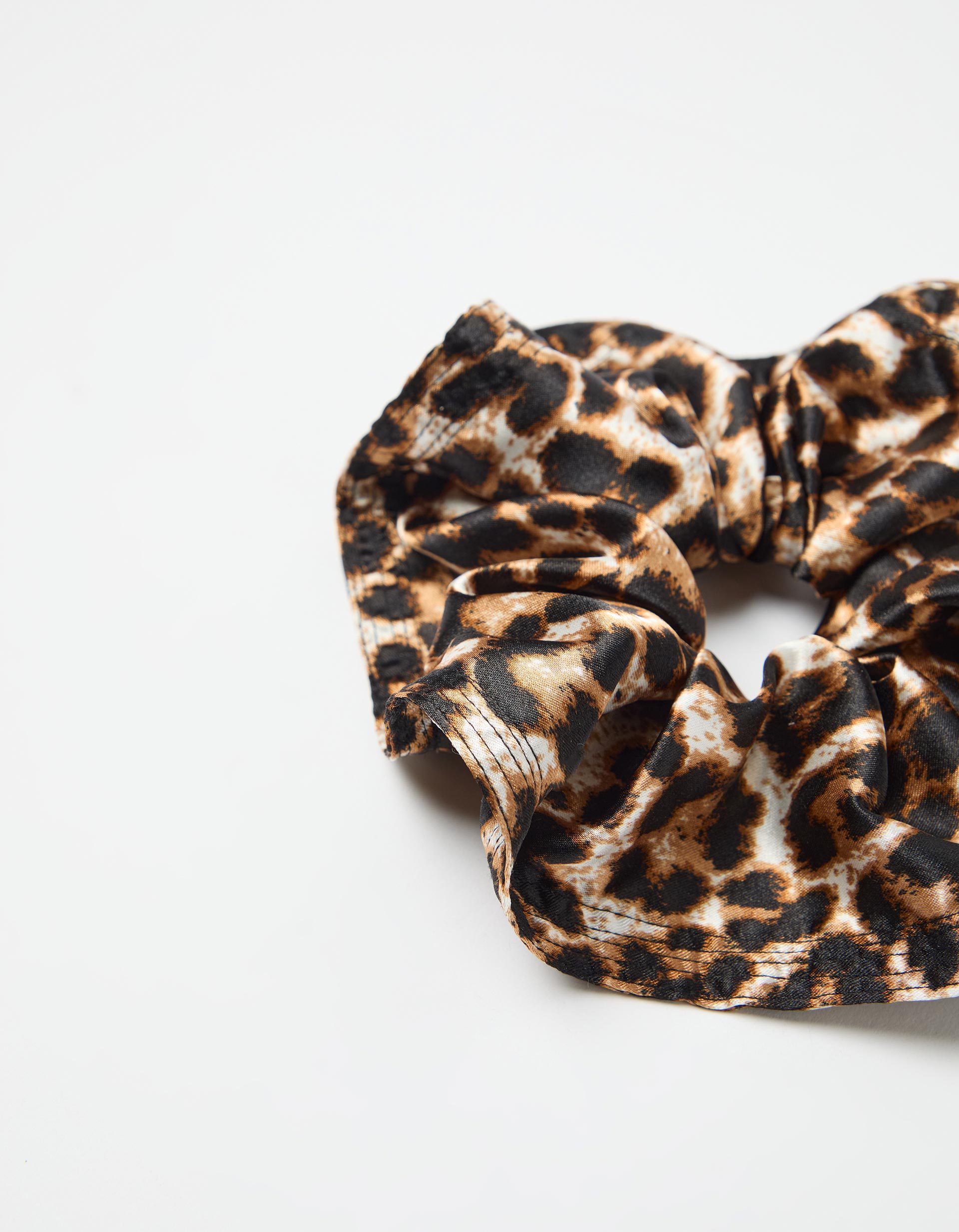 El&aacute;stico de Cabelo Scrunchie, Mulher, Castanho