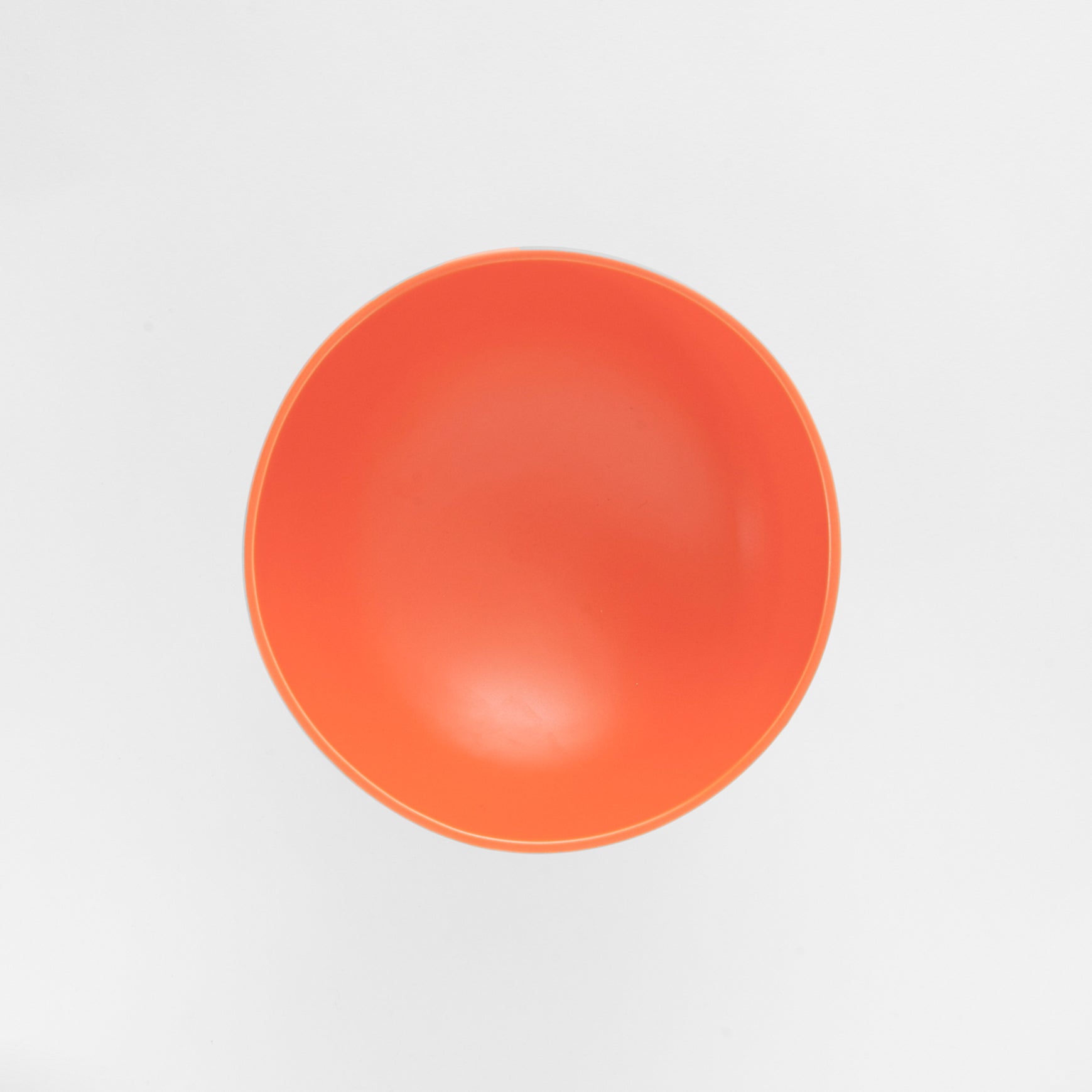 Medium Vibrant Orange Modern Pedestal Bowl