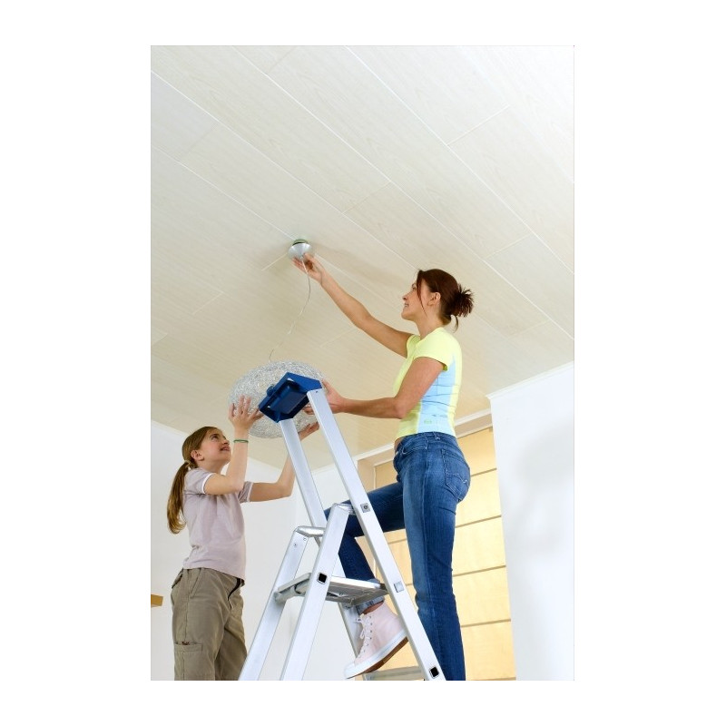 Lambris PVC blanc cérusé 120 x 25 cm DUMACLIP