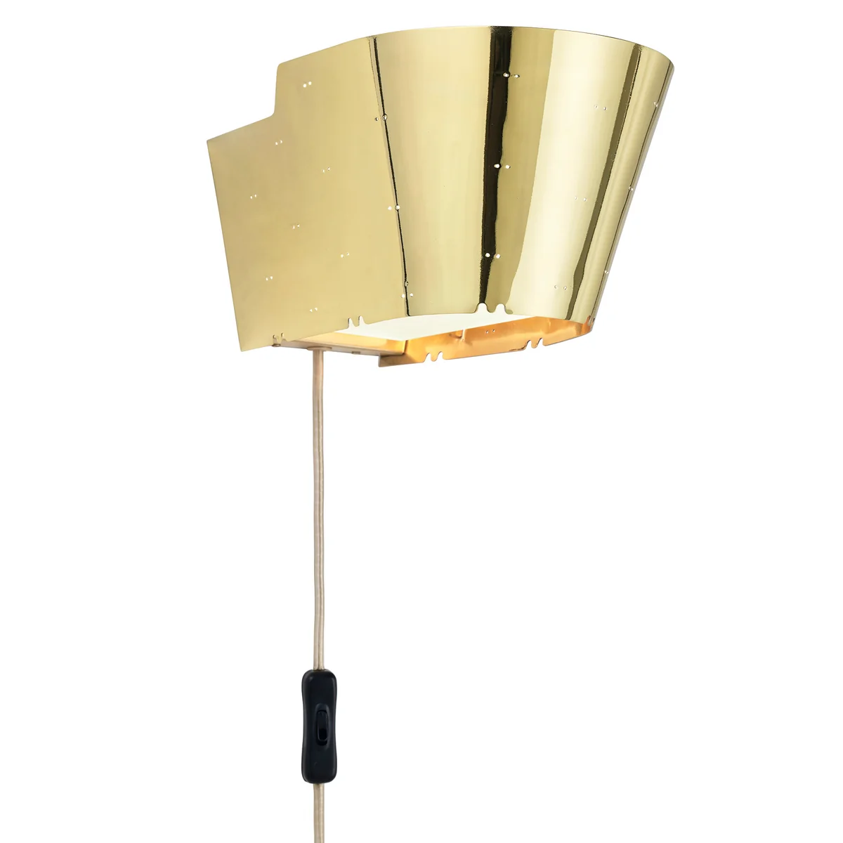 Gubi - 9464 Wandleuchte, H 13,5 cm, Messing