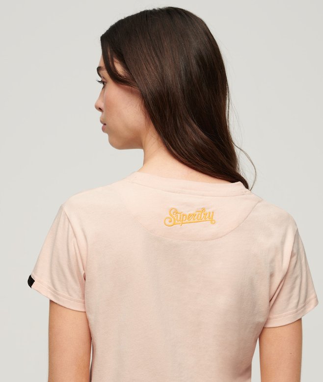 Tattoo Embroidered Fitted T-Shirt