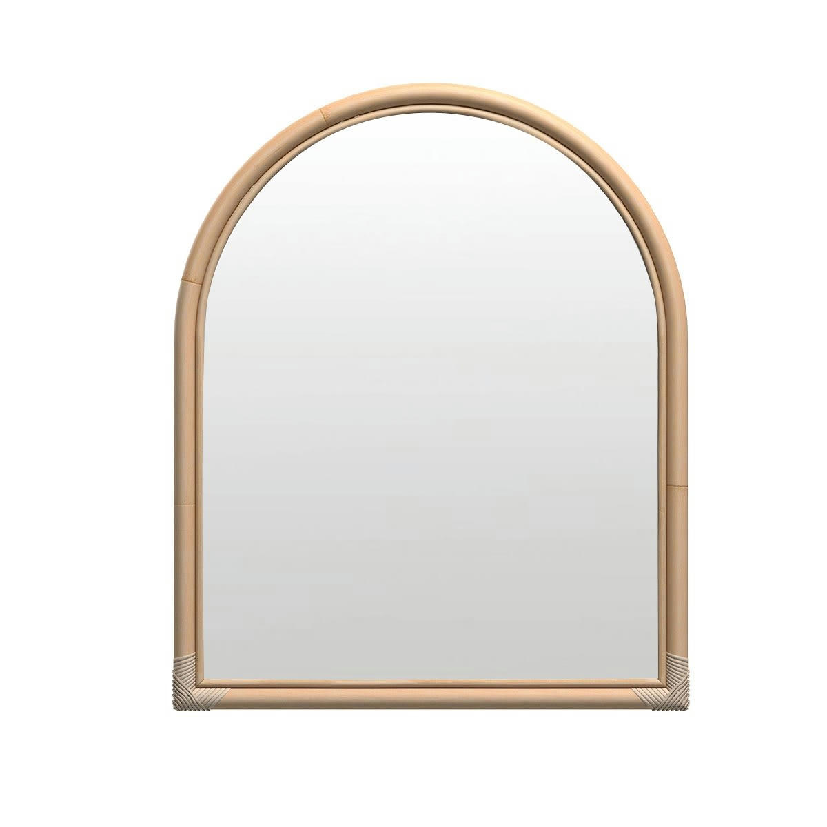 INDRA - Miroir en rotin naturel