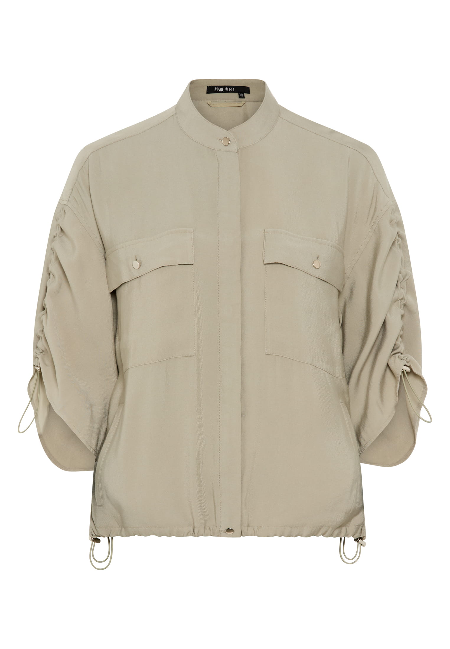 Hemdjacke aus Shiny Twill